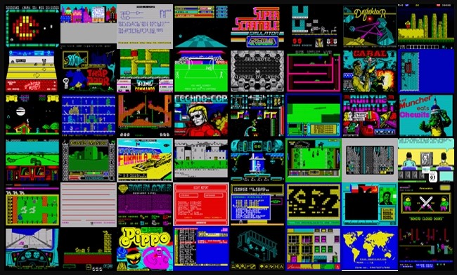 Speccy játékok. Forrás: Den of Geek