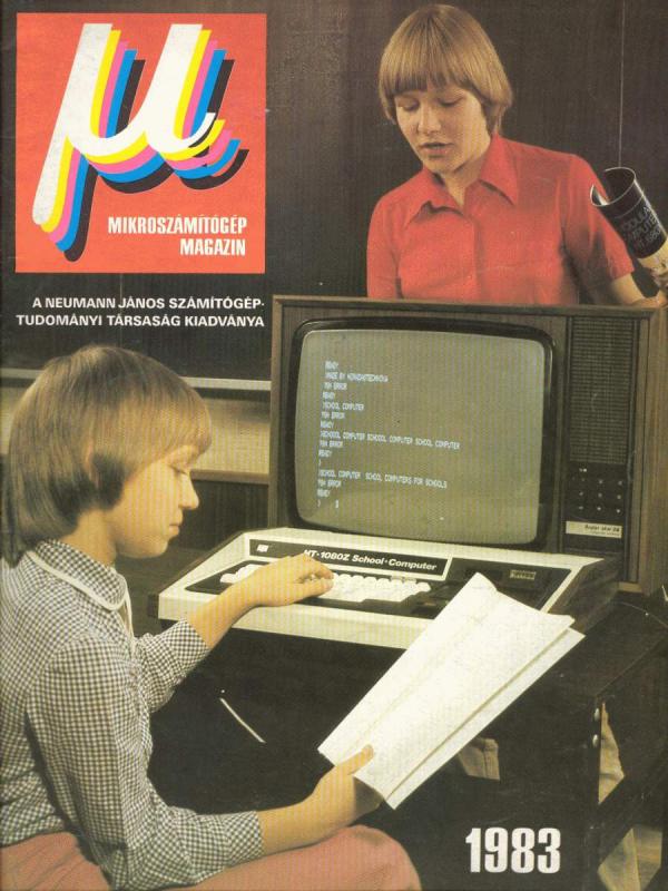 A Mikroszámítógép Magazin első borítóján: HT-1080/Z